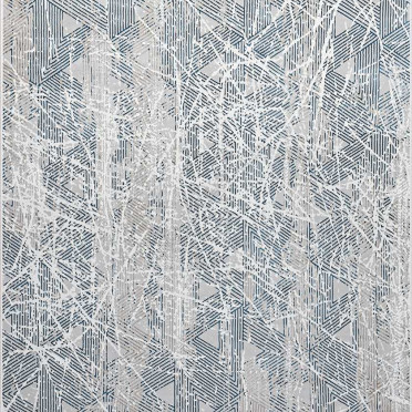 Ковер турецкий 36840B Sanat Viscon (полиэстер хит сет, бежевый, голубой)