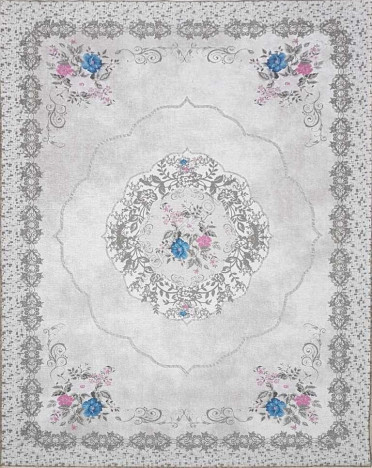 Ковер турецкий MK078 Qum (Полиэстер хит-сет, разноцветный)