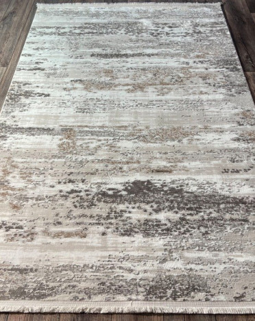 Турецкий ковер Atlantik Hali Deco 10132A (Полиэстер, серый, бежевый)