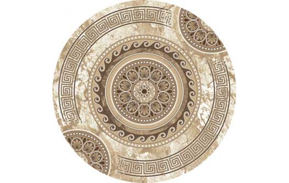 Ковер Valencia Delux d300 - CREAM-BROWN - Круг