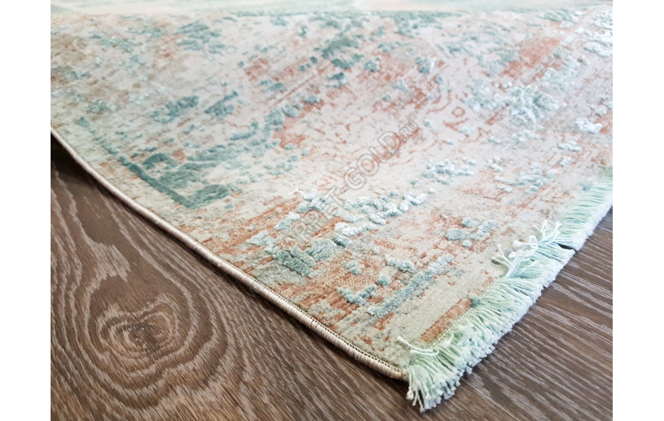 Ковер Art Deco ДИЗАЙН 3041B ЦВЕТ CREAM / JADE_TURQUOISE