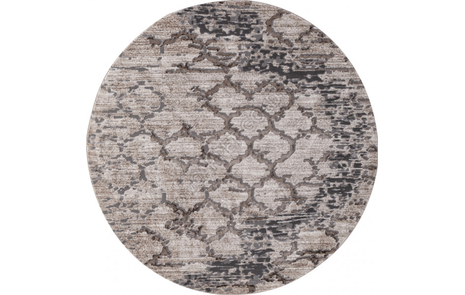 Ковер 03806A - GREY / BROWN - Круг - коллекция ARMINA
