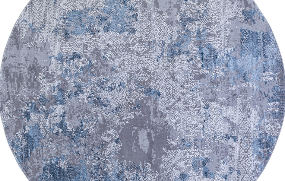 Ковер 03851A - BLUE / BLUE - Круг ARMINA