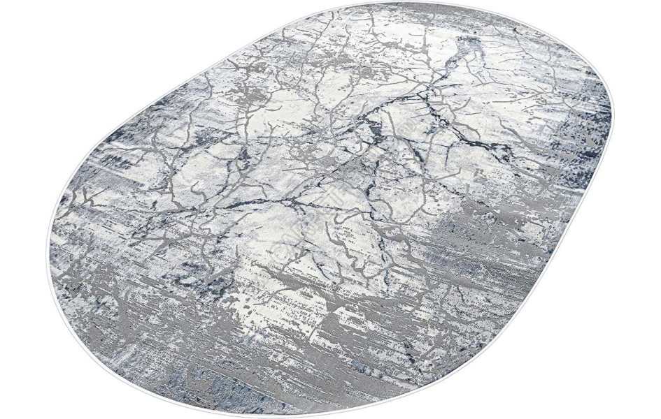 Турецкий ковер Regnum 37941A OVAL BLUE / L.GREY