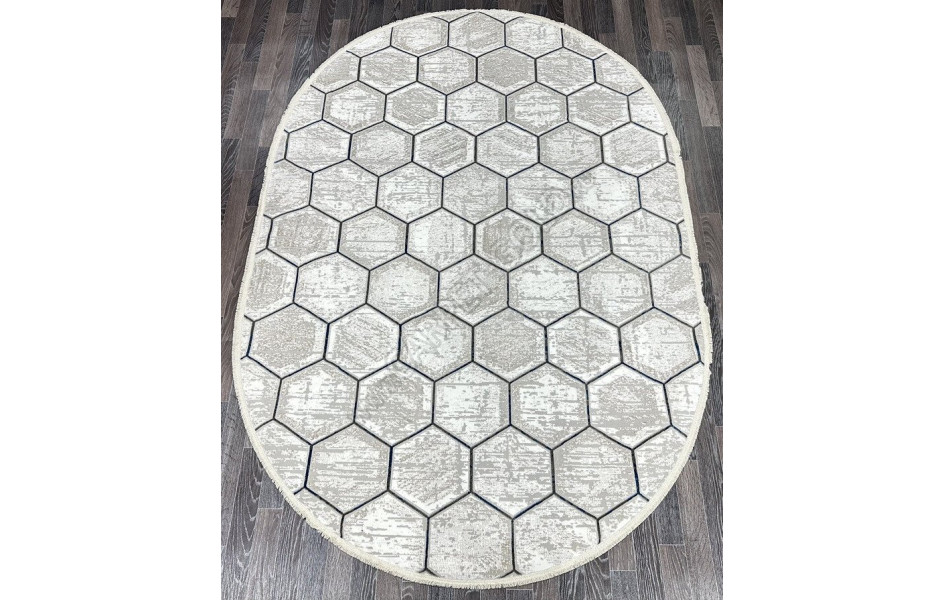 Ковер Gordion 16128_1 овал в скандинавском стиле