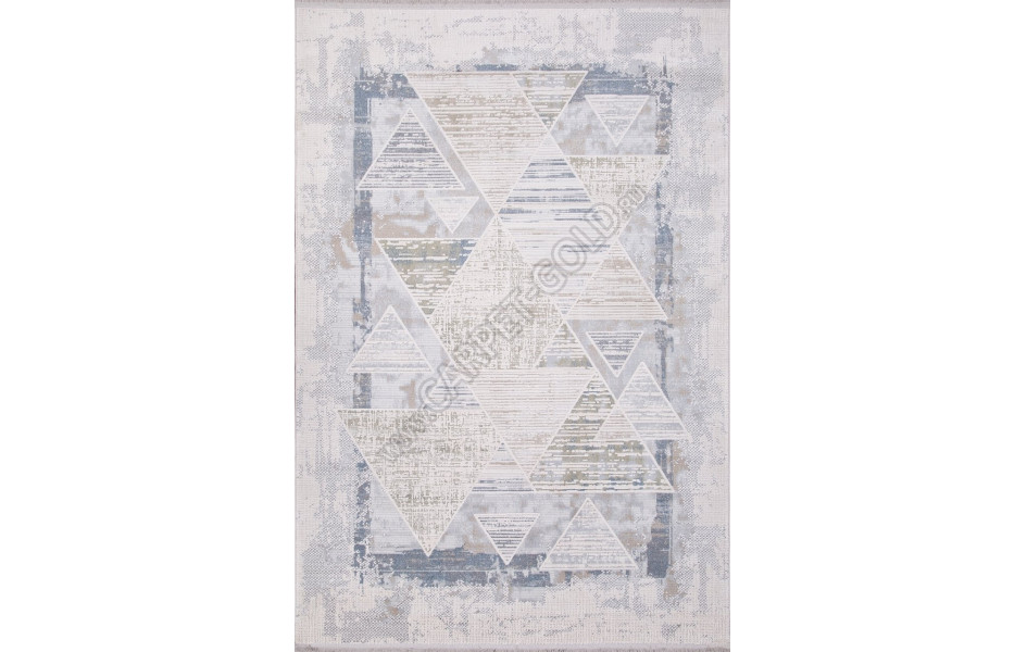 Ковер C640AC - BEIGE / L.GREEN - Прямоугольник - коллекция PERLA