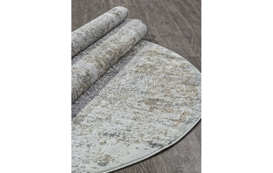 Ковер 02475H - D.GREY / GREY - Овал - коллекция SAFARI