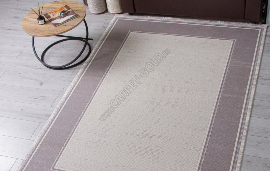 Ковер 00182 - GREY / CREAM - Прямоугольник - коллекция DUBAI