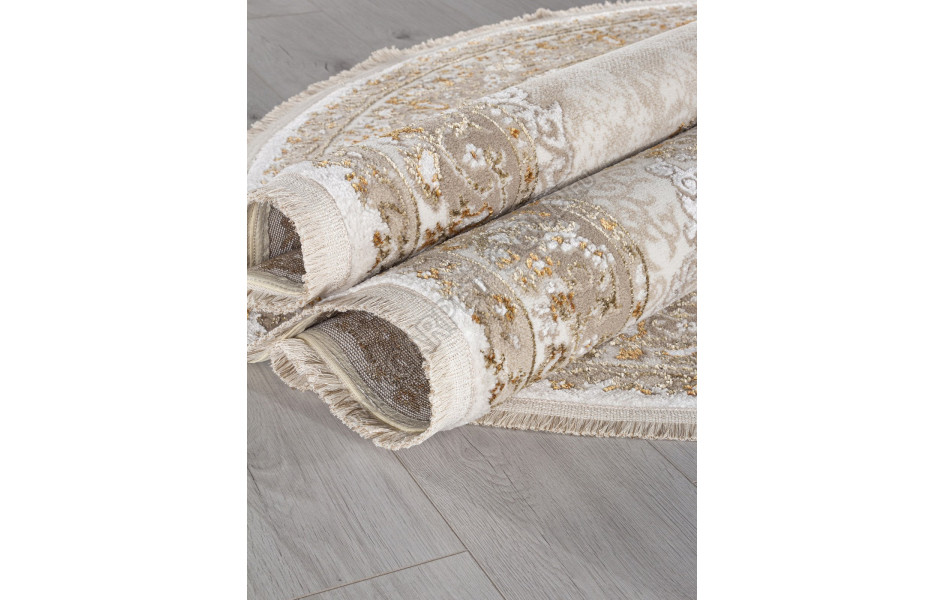 Ковер 27226A - BEIGE / BEIGE - Овал - коллекция MOSSO