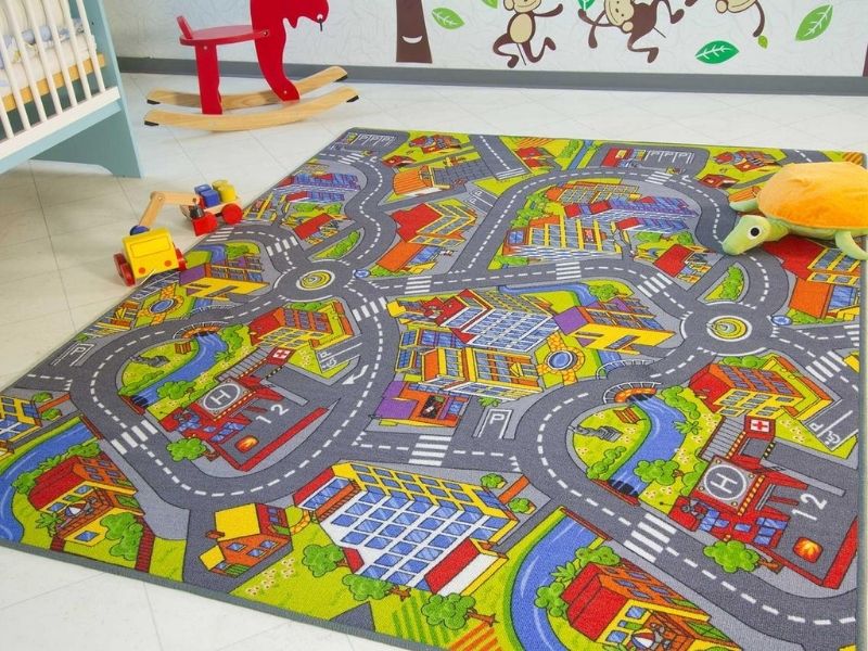 Ковер для мальчика с дорожным рисунком