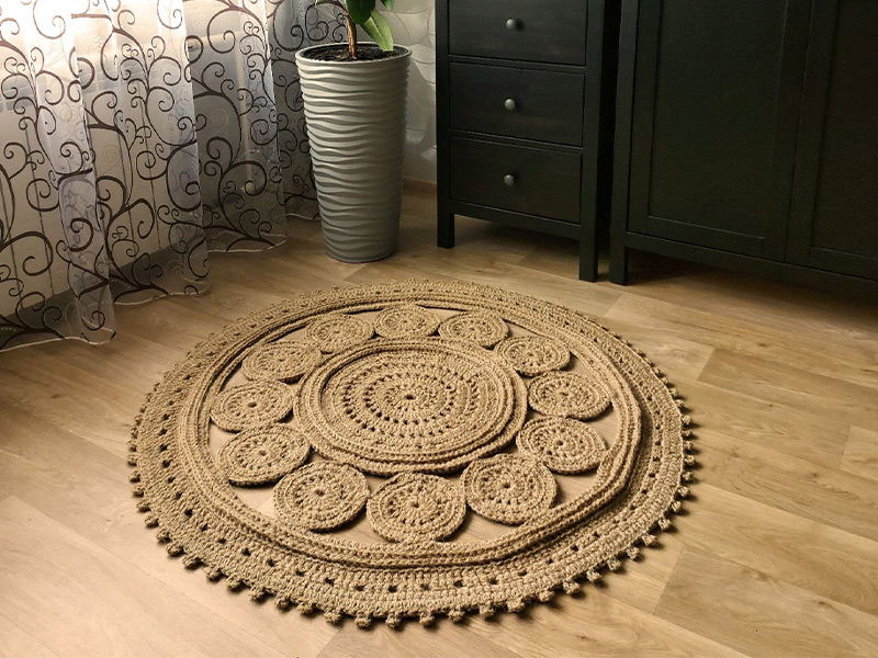 Ковер из джута
