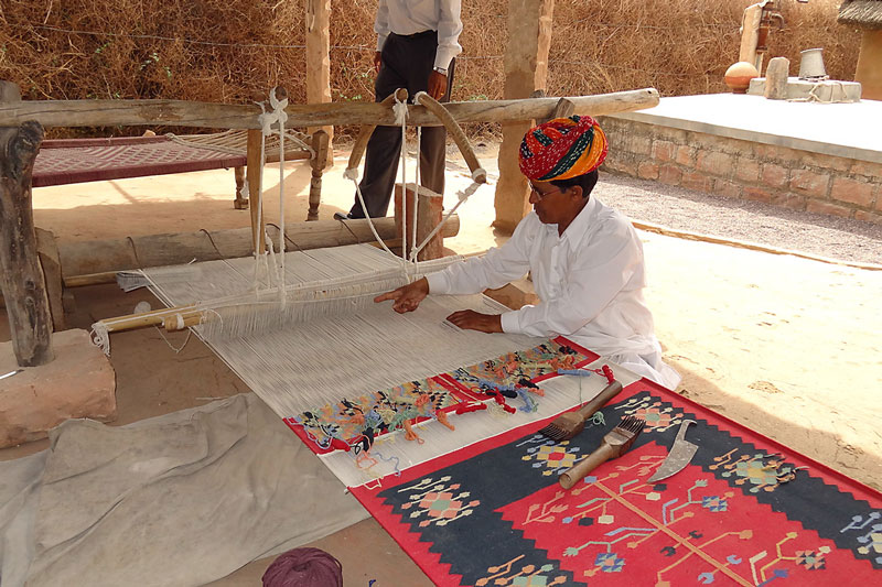 Изготовление узелкового ковра